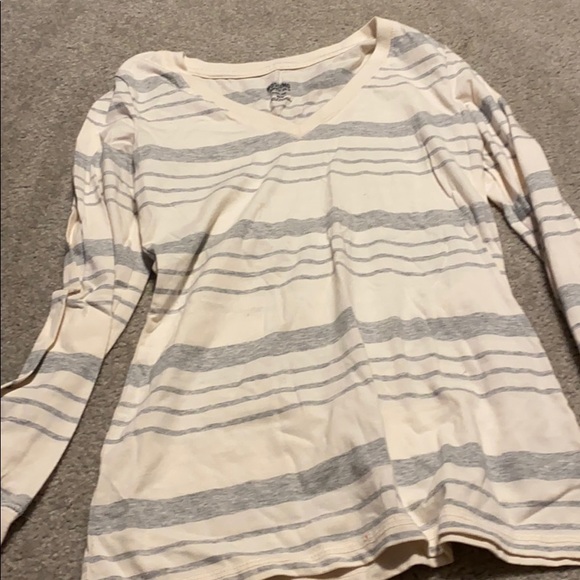 White striped long sleeve shirt - Picture 1 of 3